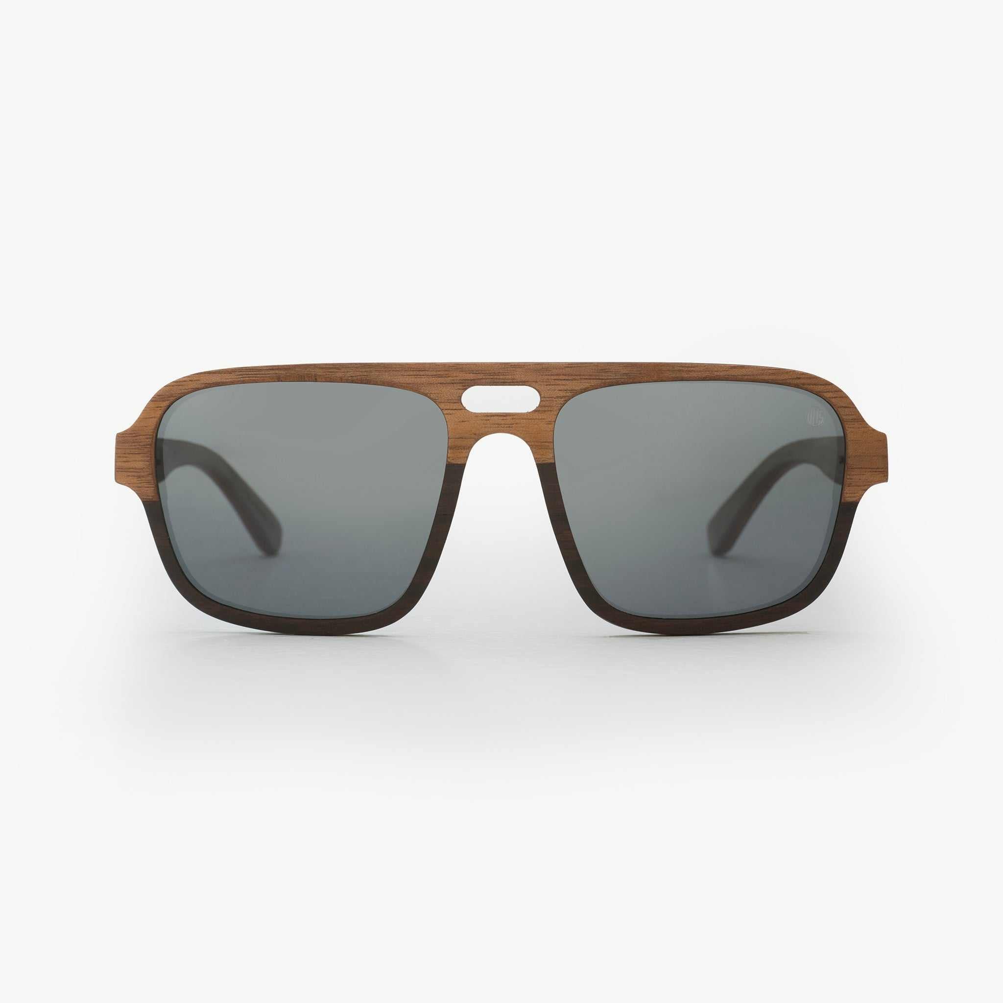 Sustainable Sunglasses - Nazere Walnut Wood Sunglasses