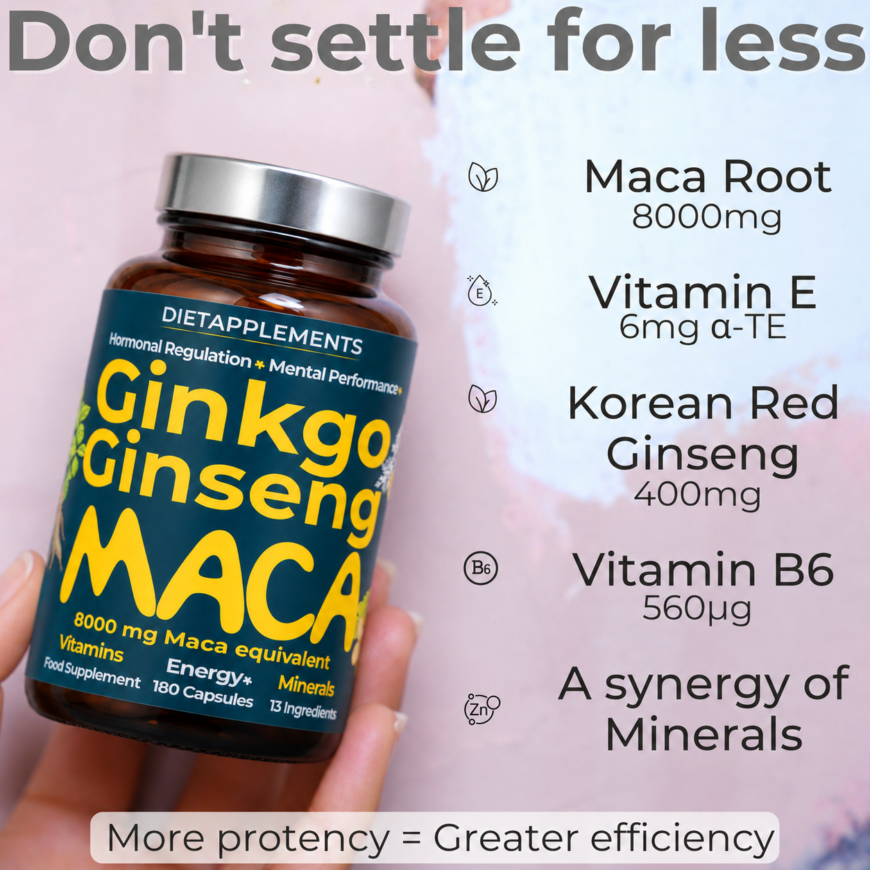 Maca, Korean Ginseng & Ginkgo Biloba Complex