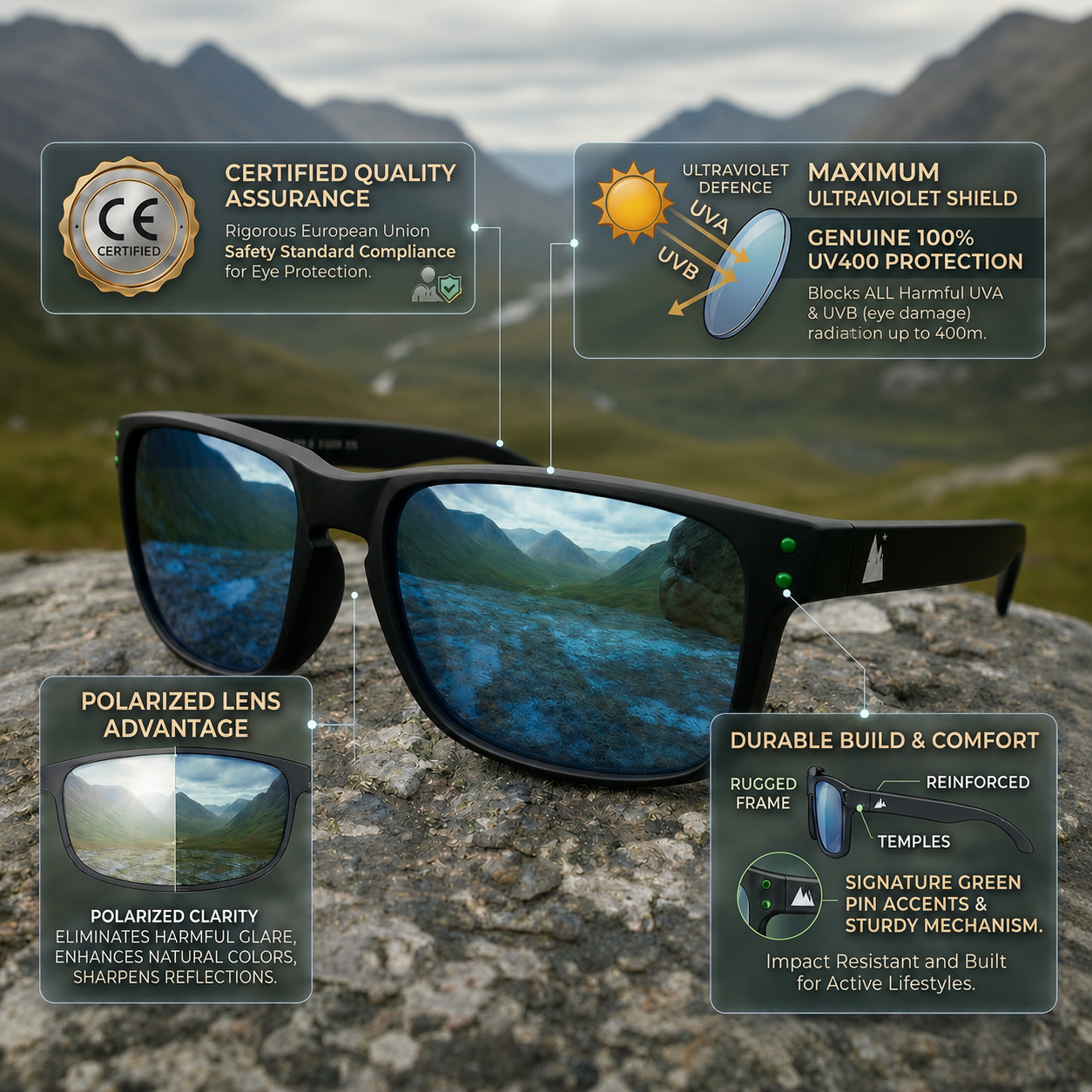 HikeWare UV400 Polarised Sunglasses