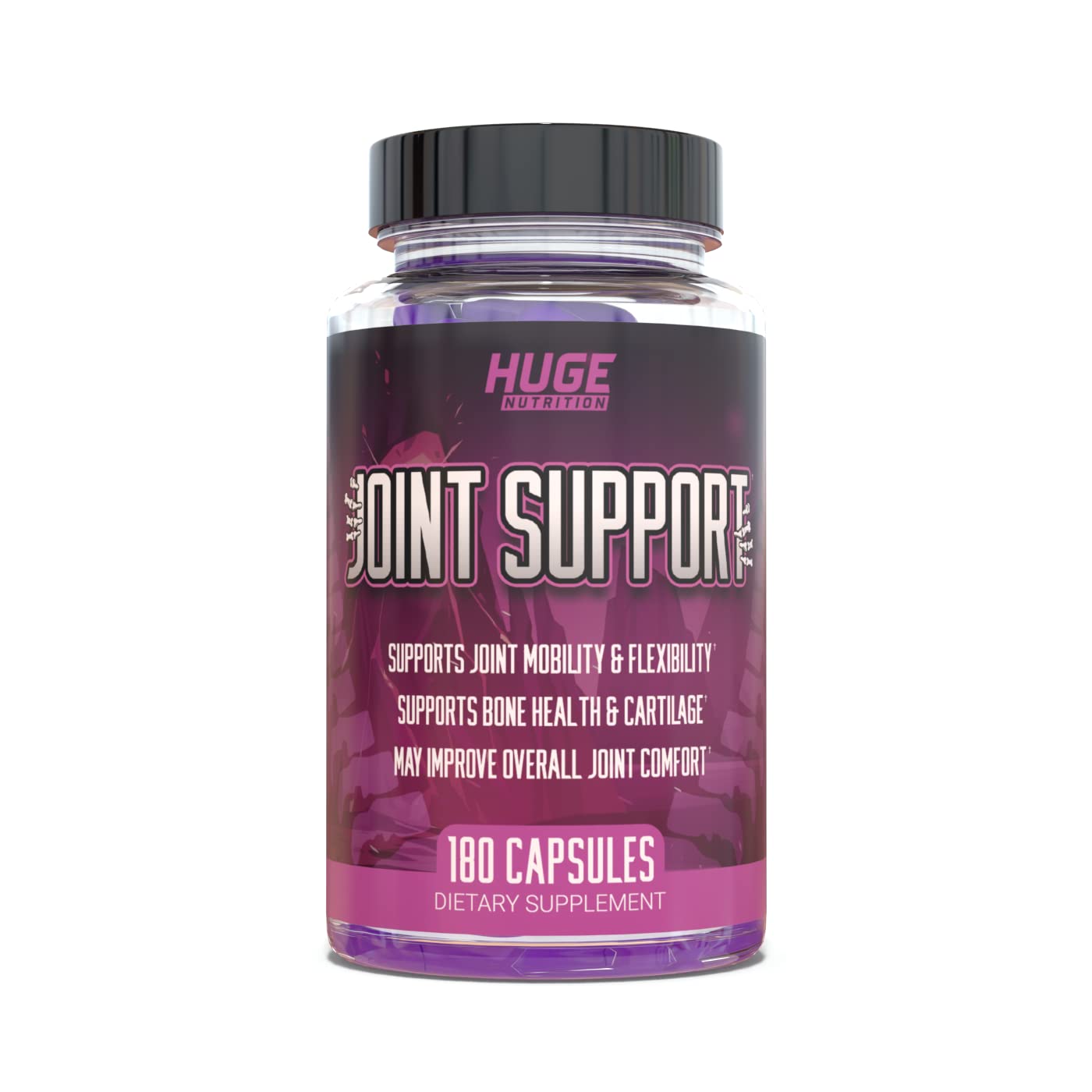 Huge Supplements Joint Support – Science-Backed Formula for Joint Comfort (Glucosamine, MSM, Chondroitin, Boswellia) – 30 Servings